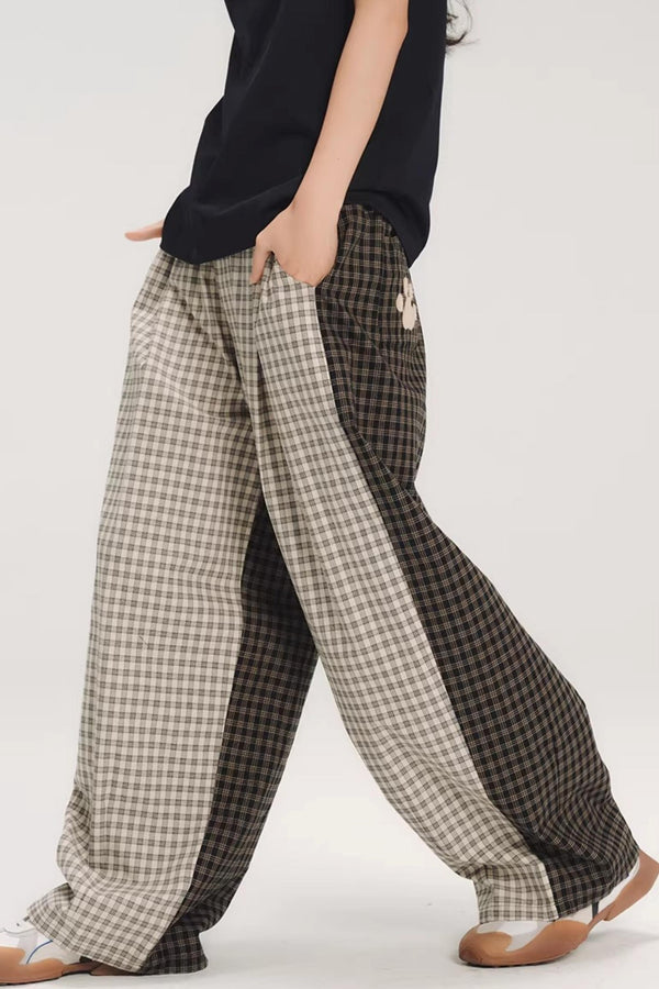 Puppy Paw Plaid Pants
