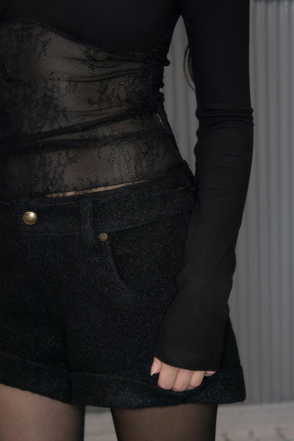 Lace Long Sleeve T-Shirt