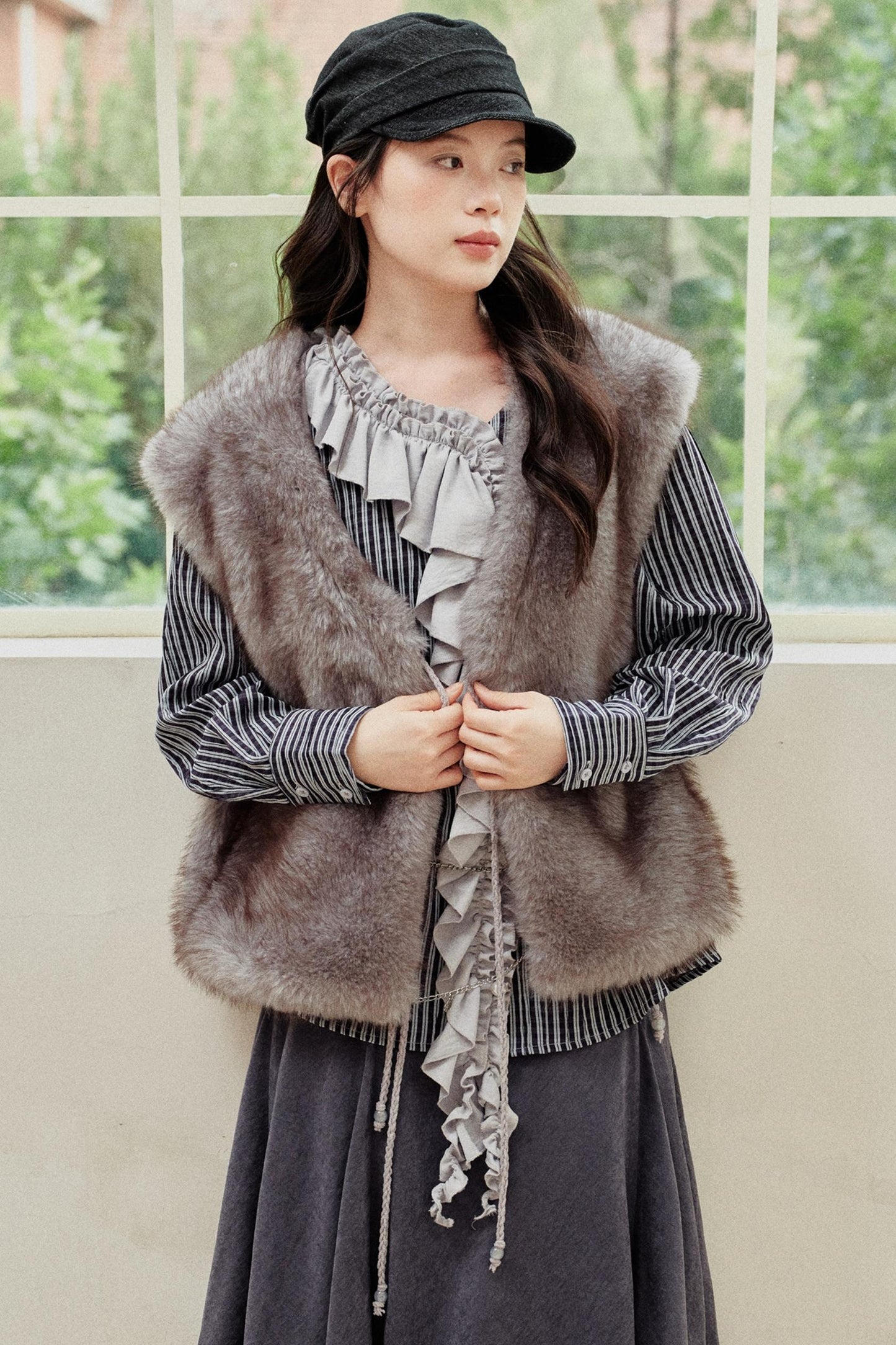 Eco-Friendly Faux Fur Vest