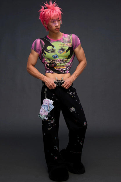Demon Game Print Blouse