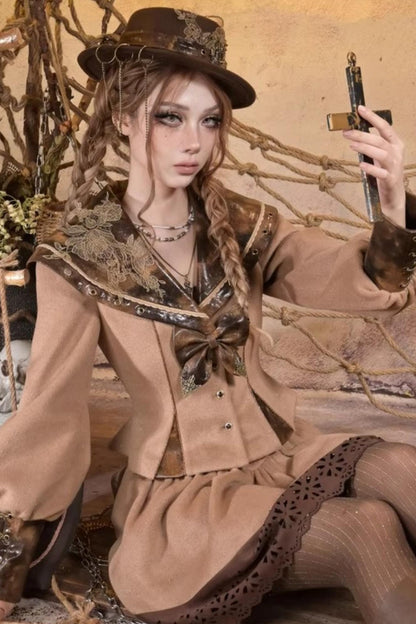 Steampunk Woolen Suit Set-Up