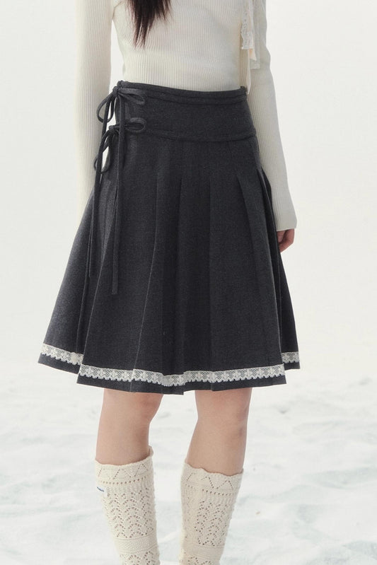 Late Love Letter Pleated Skirt