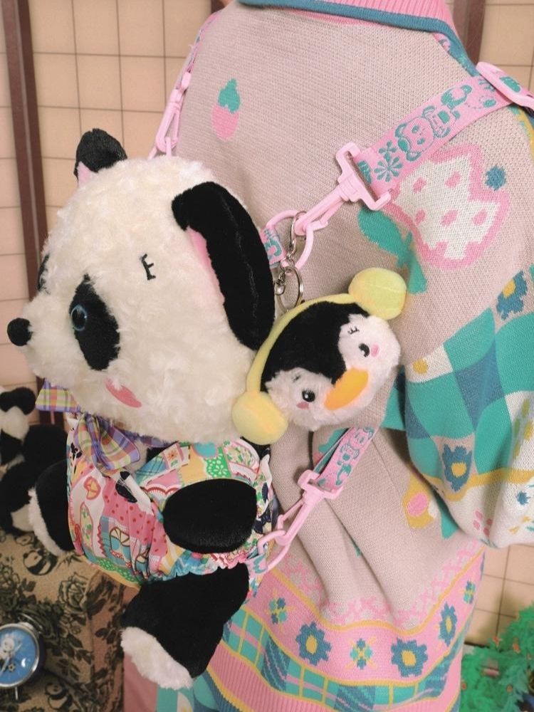 Panda Plush Doll Bag