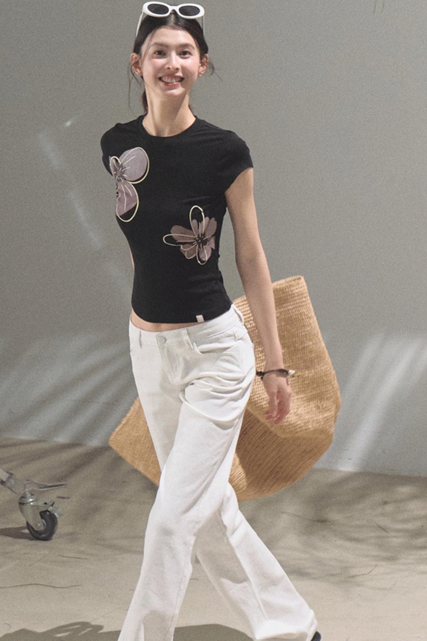 Begonia Bloom Slim Fit T-Shirt