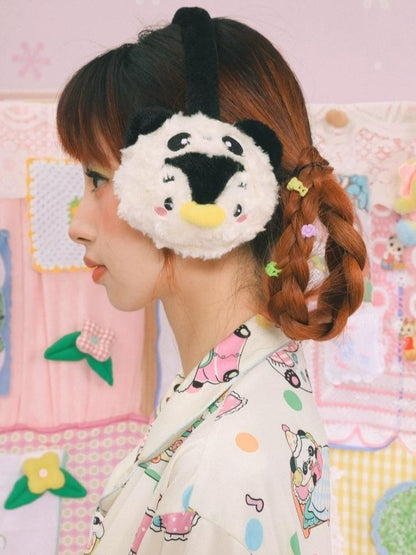 Panda Penguin Warm Plush Earmuffs