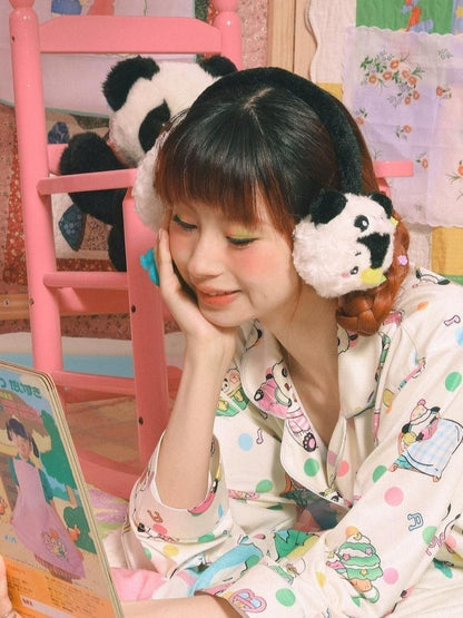 Panda Penguin Warm Plush Earmuffs