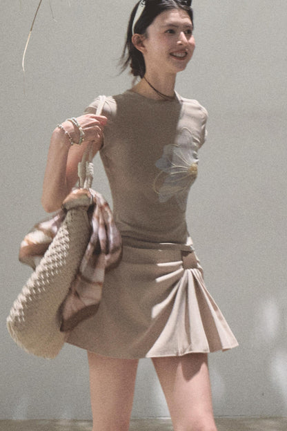 Begonia Bloom Slim Fit T-Shirt