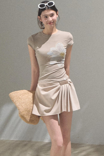 Begonia Bloom Slim Fit T-Shirt