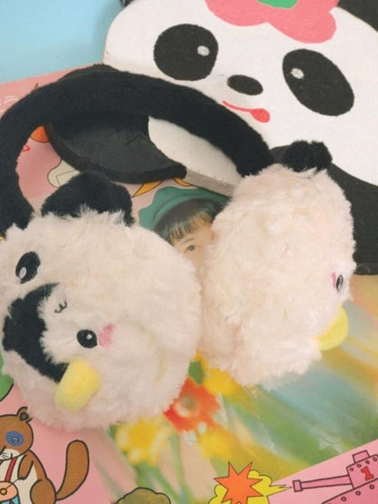 Panda Penguin Warm Plush Earmuffs