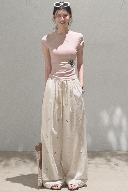 Begonia Bloom Slim Fit T-Shirt