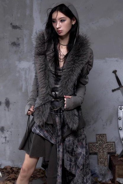 Wasteland Punk Fur Vest