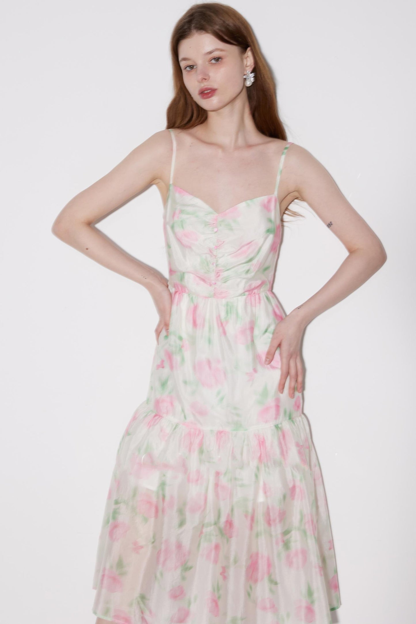 Luxe Copper Halter Dress