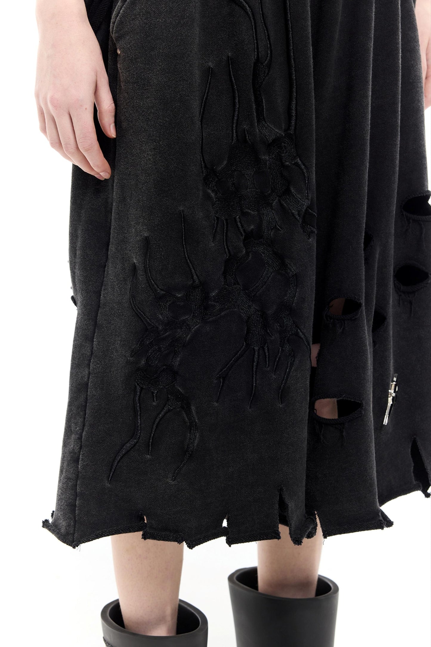 Moon Distressed Shorts