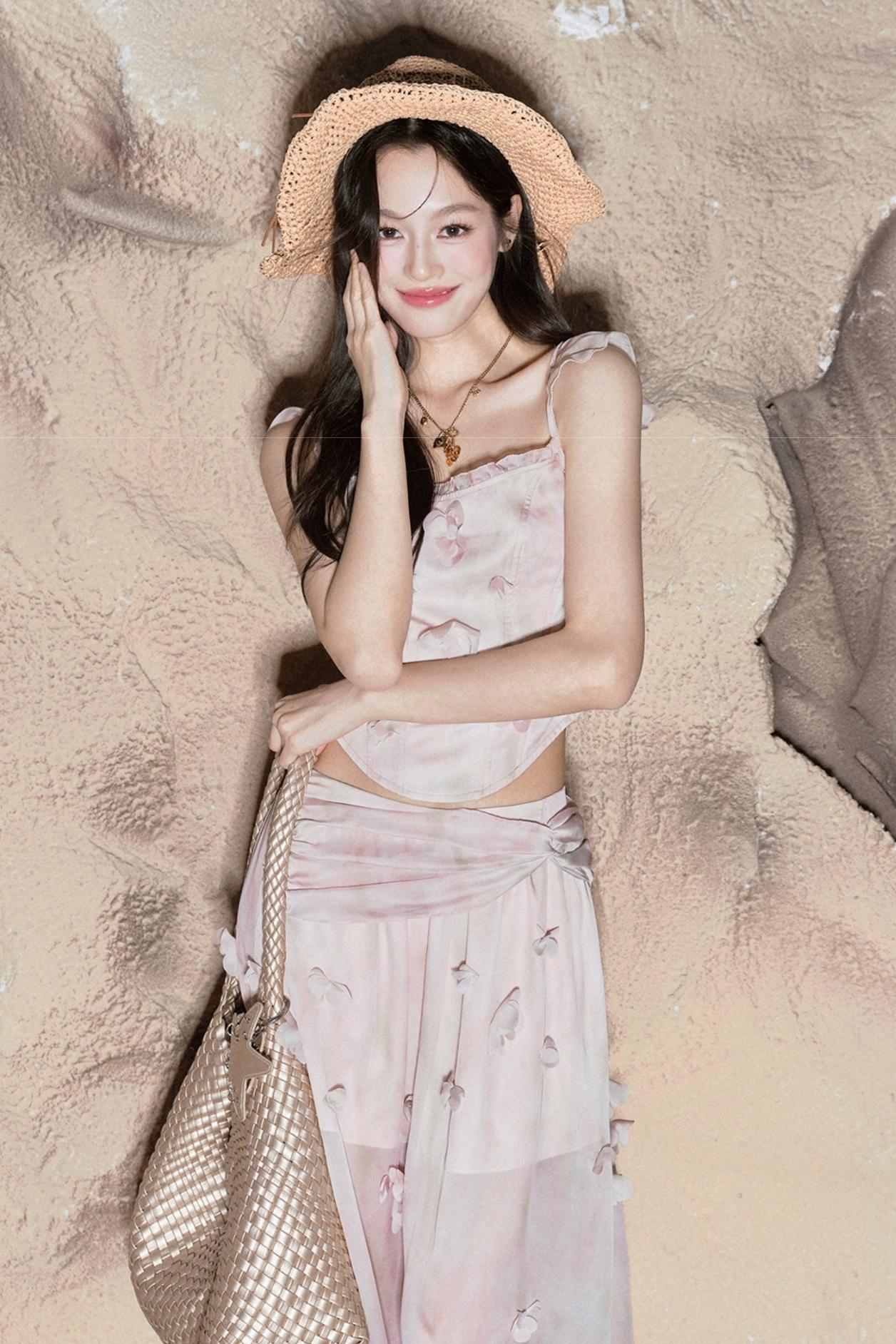 Floral Halter Skirt Set-Up