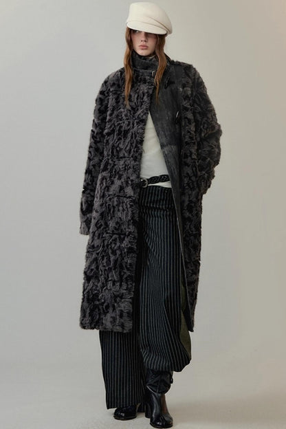 Color-Block High Neck Knit Top