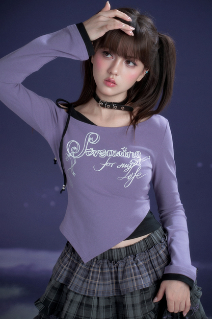 Black and Purple Desire Top