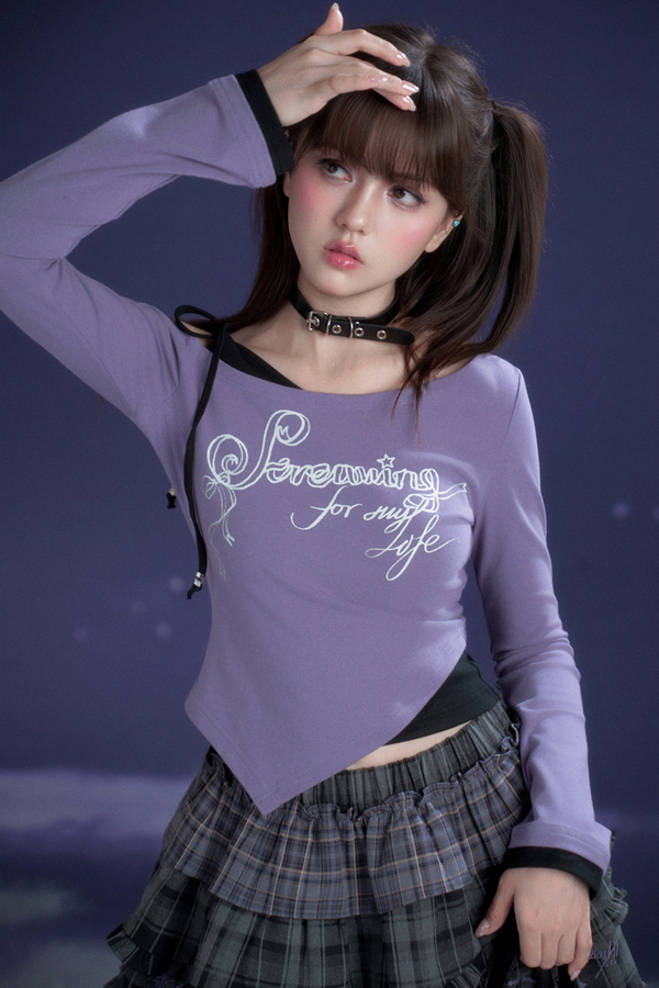 Black and Purple Desire Top