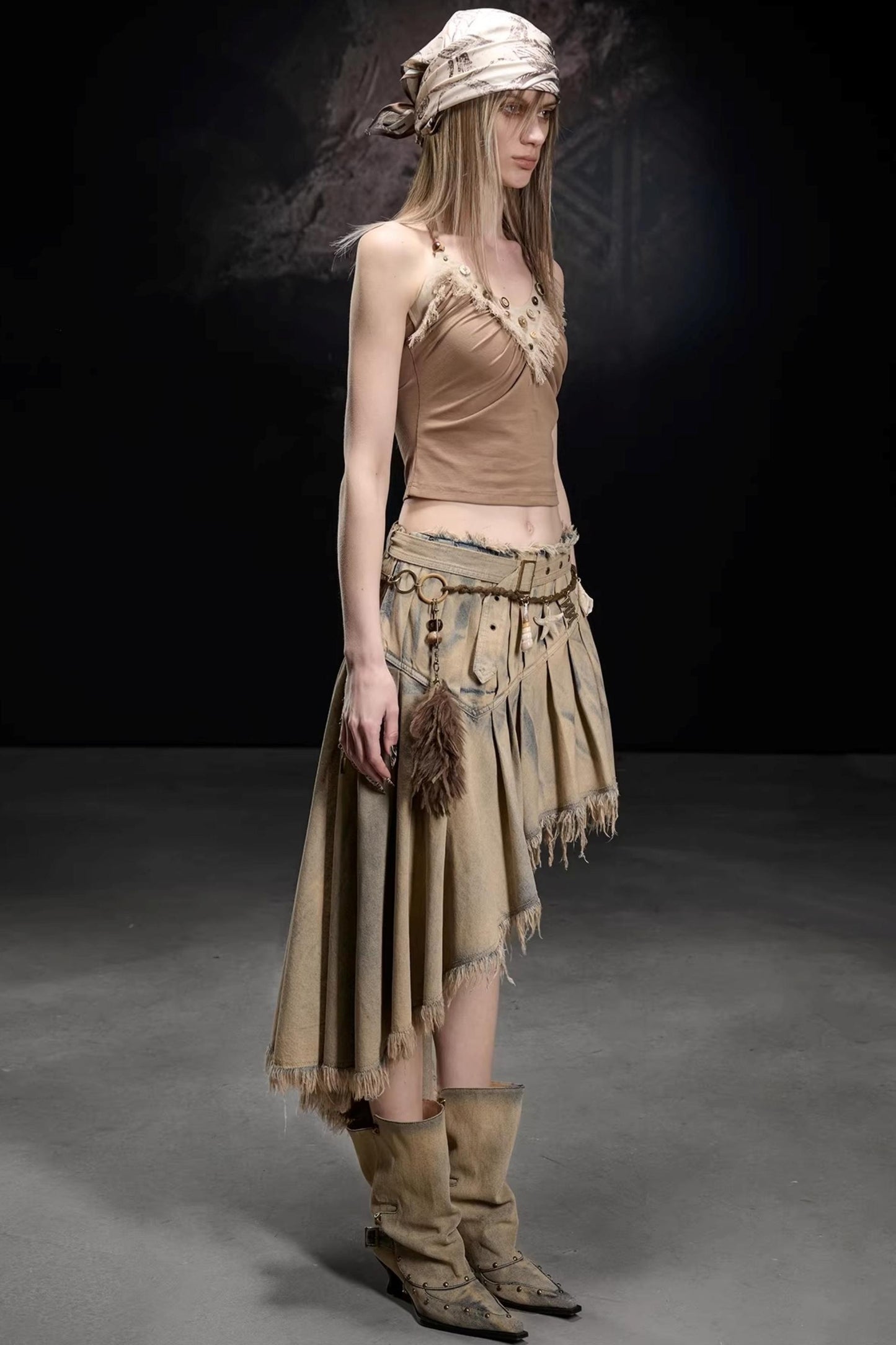 Nomadic Fringe Beaded Top