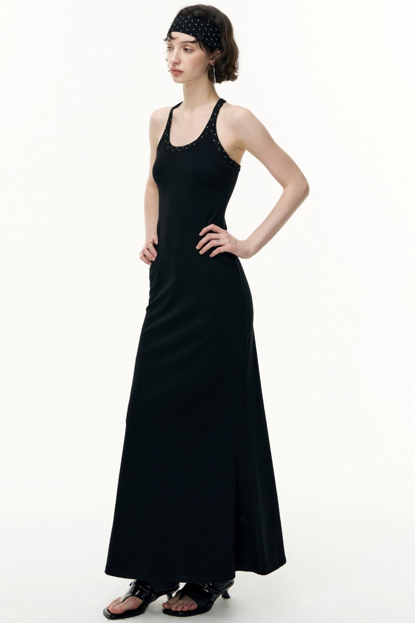 Tencel Striped Camisole Slim Dress