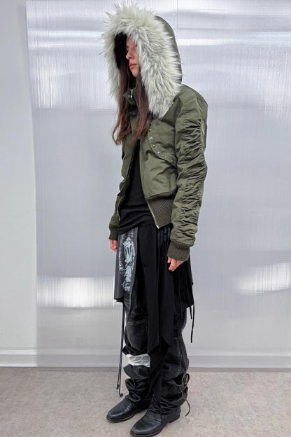 Autumn Short Waist Fur Jacket