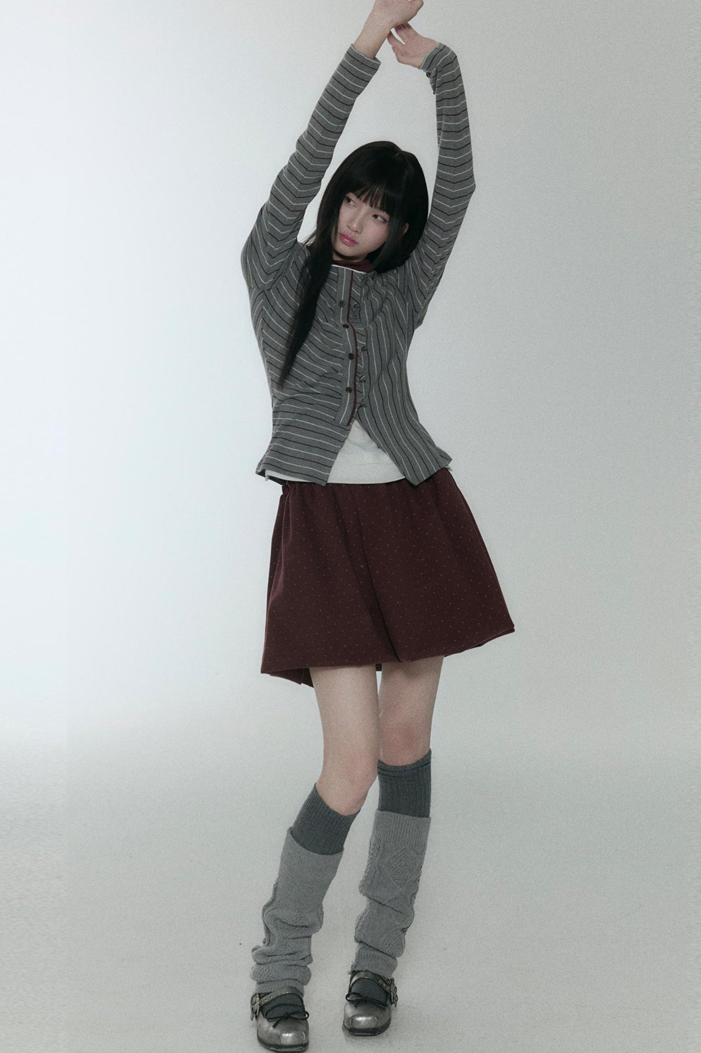 Layered Stripe Long Sleeve Top