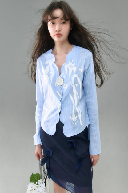 Vintage Lily Flared Sleeve Shirt