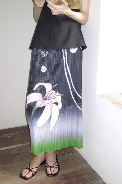 Flora Hemp Pleated Skirt Set-Up