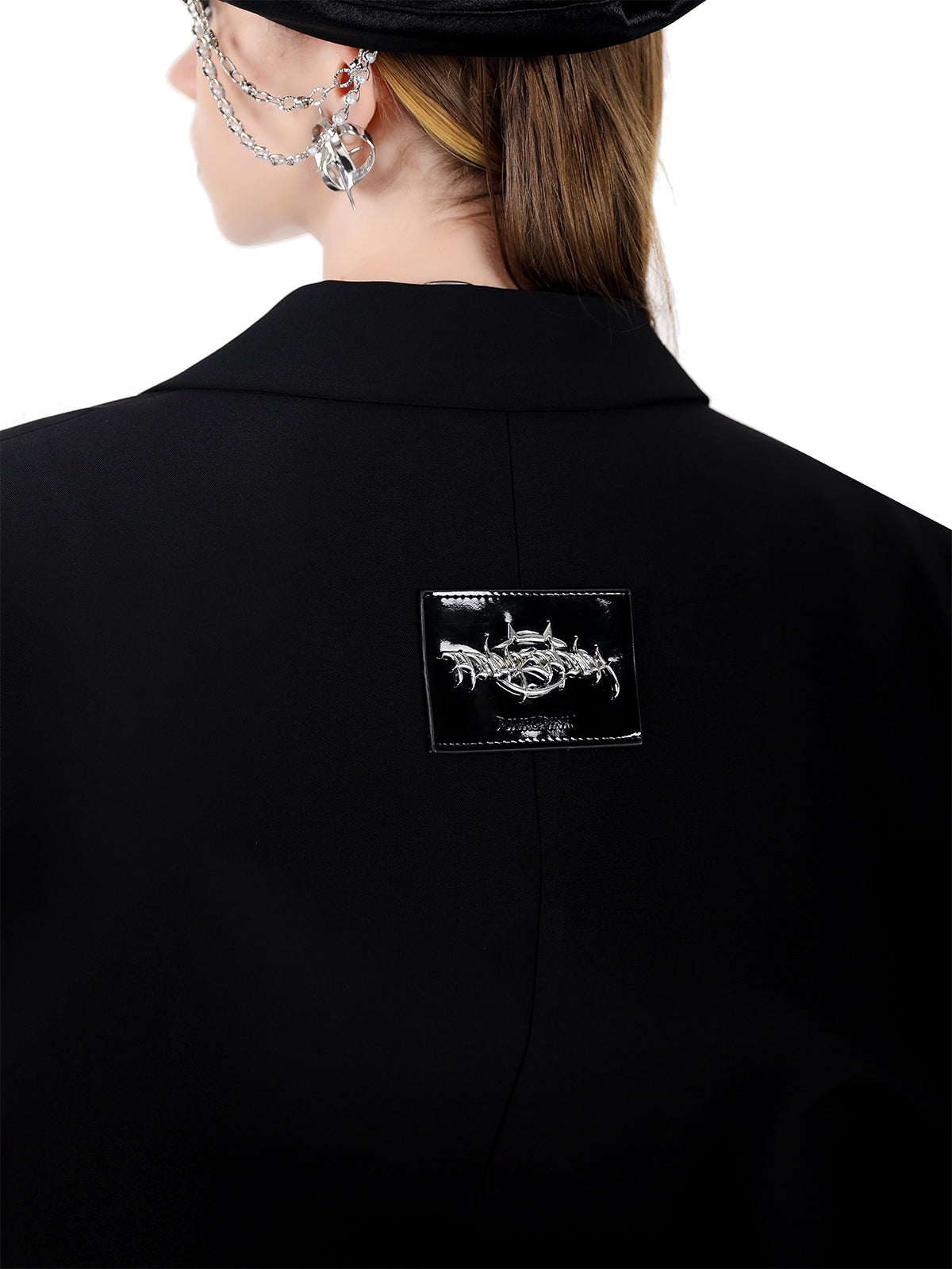 Point Frill Design Big Silhouette Jacket