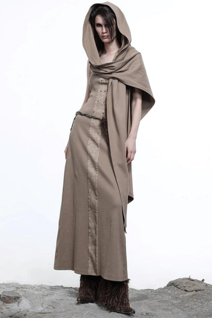 Patchwork Slim Slip Dress