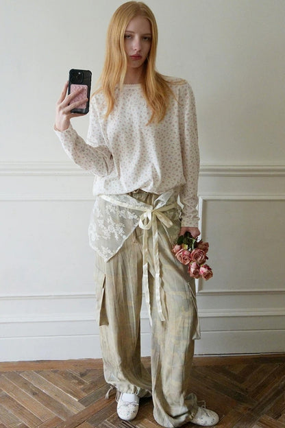 White Floral Lace Sweater