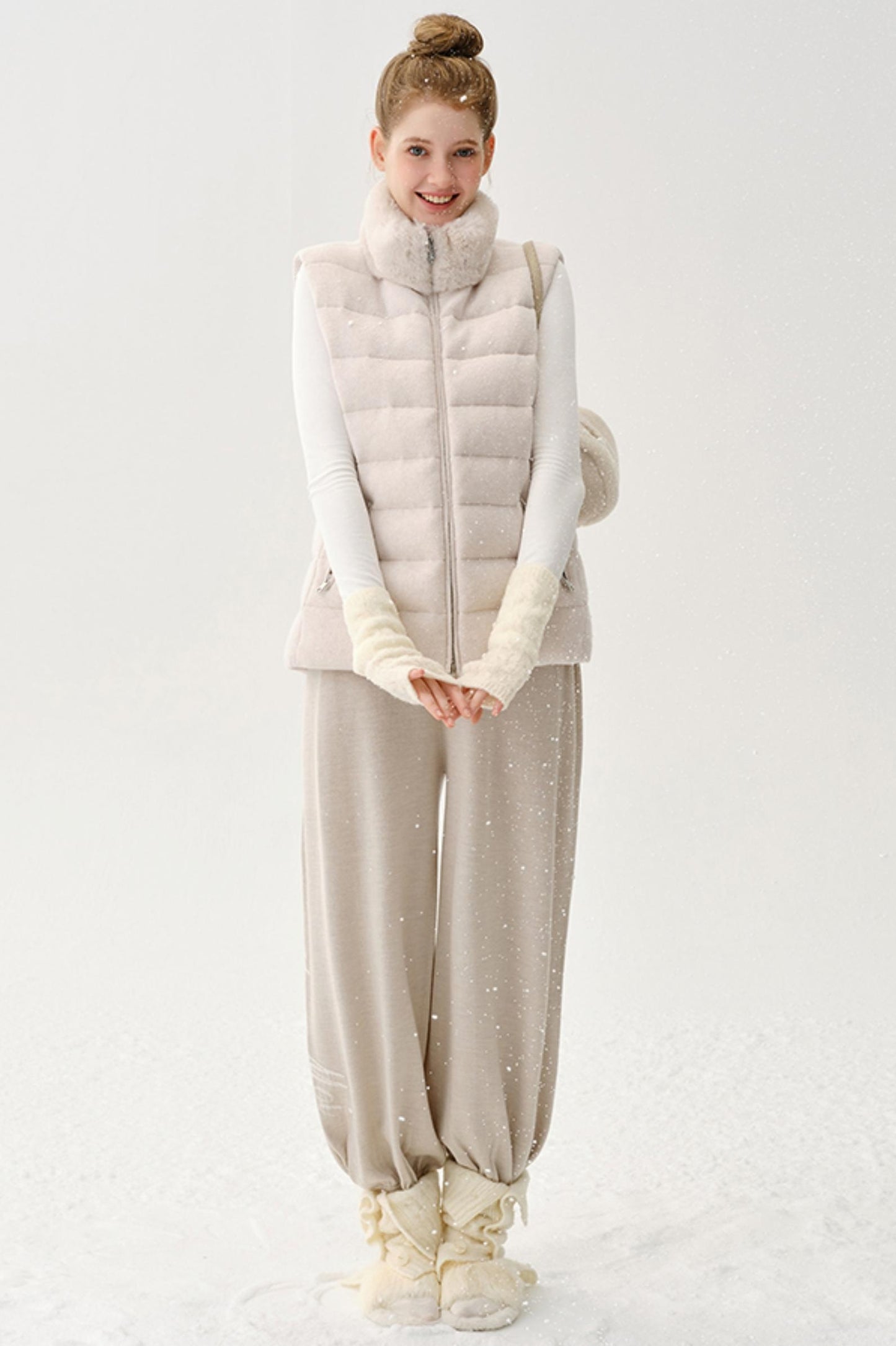High-End Wool Knit Pants