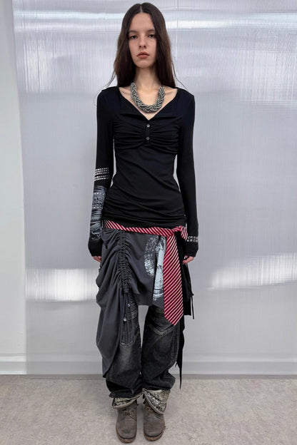 Autumn Original Fringe Wrap Skirt