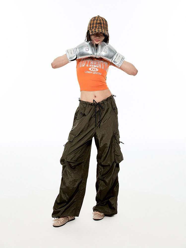 American Retro Parachute Cargo Pants