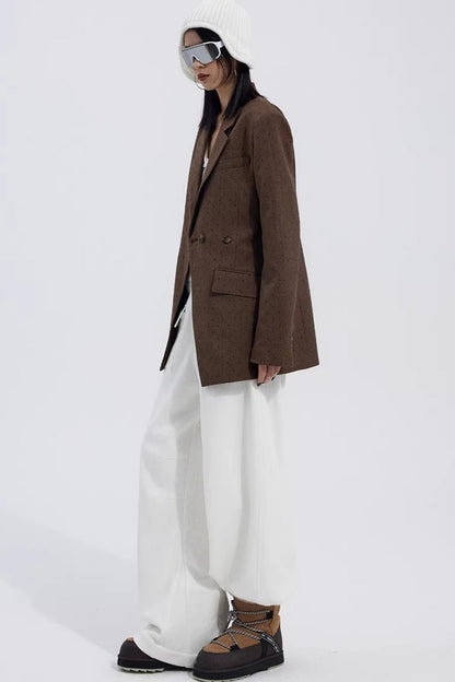 Brown Red Polka Dot Jacket