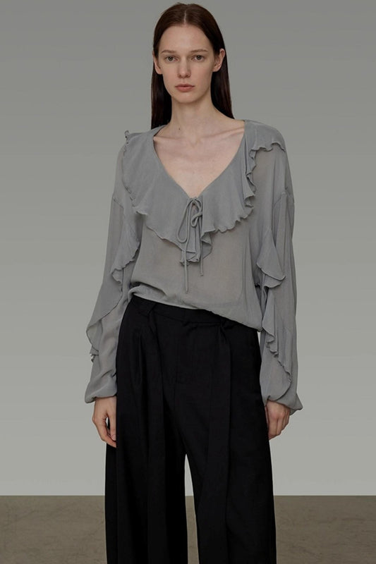 Autumn Ruffled Slimming Top