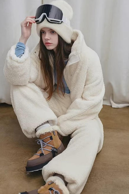 White Faux Shearling Jacket