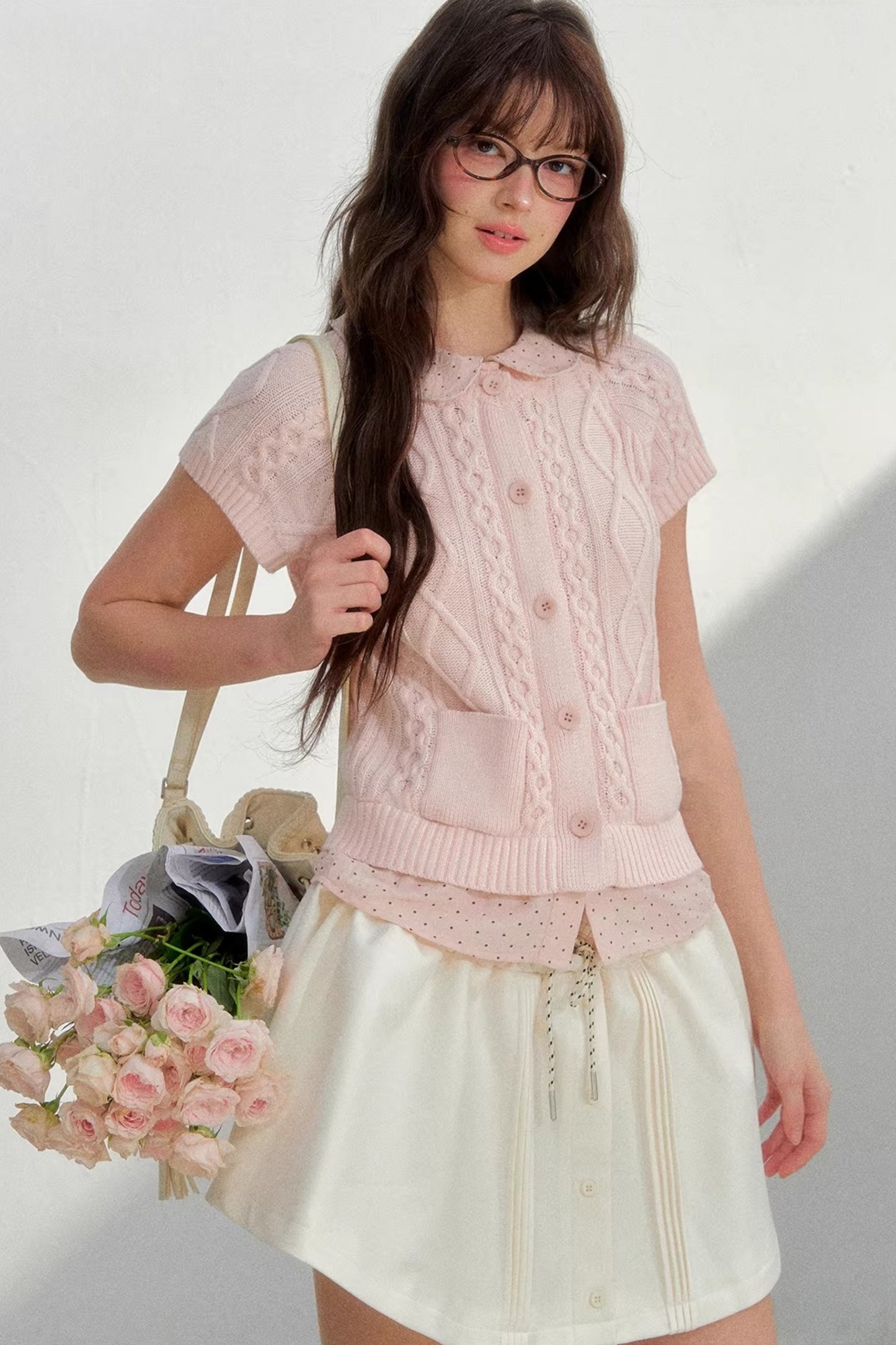 Knitted Korean Two-Piece Sweater