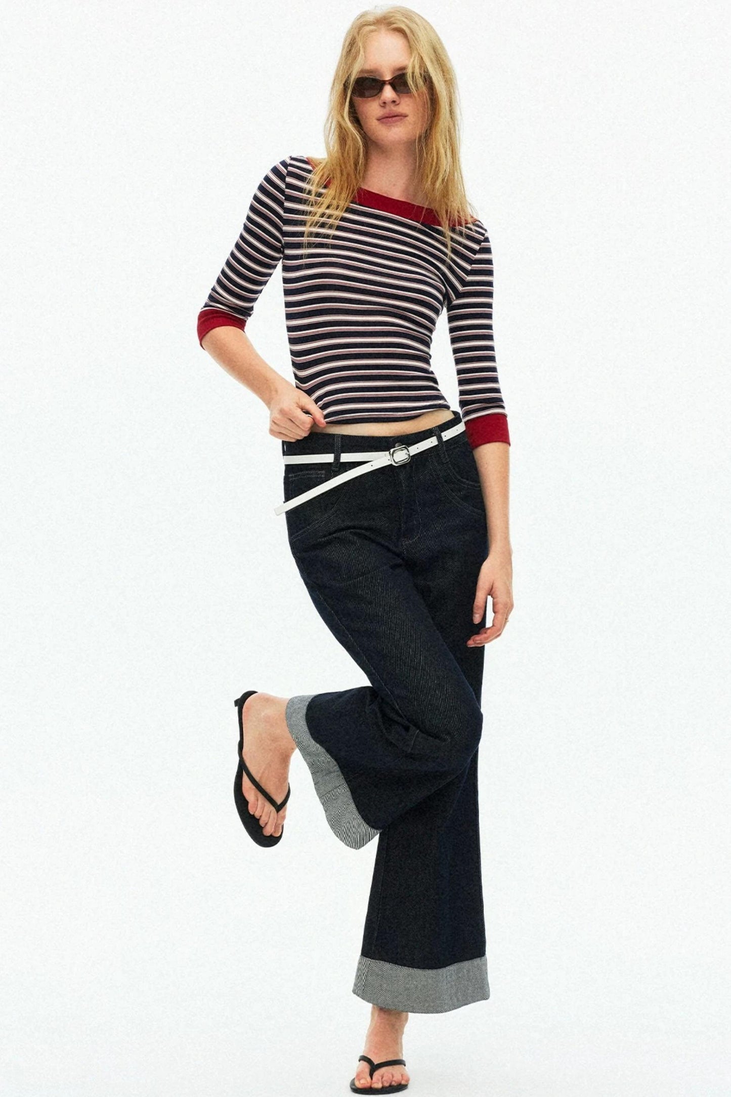Lyocell Tencel Striped Sweater