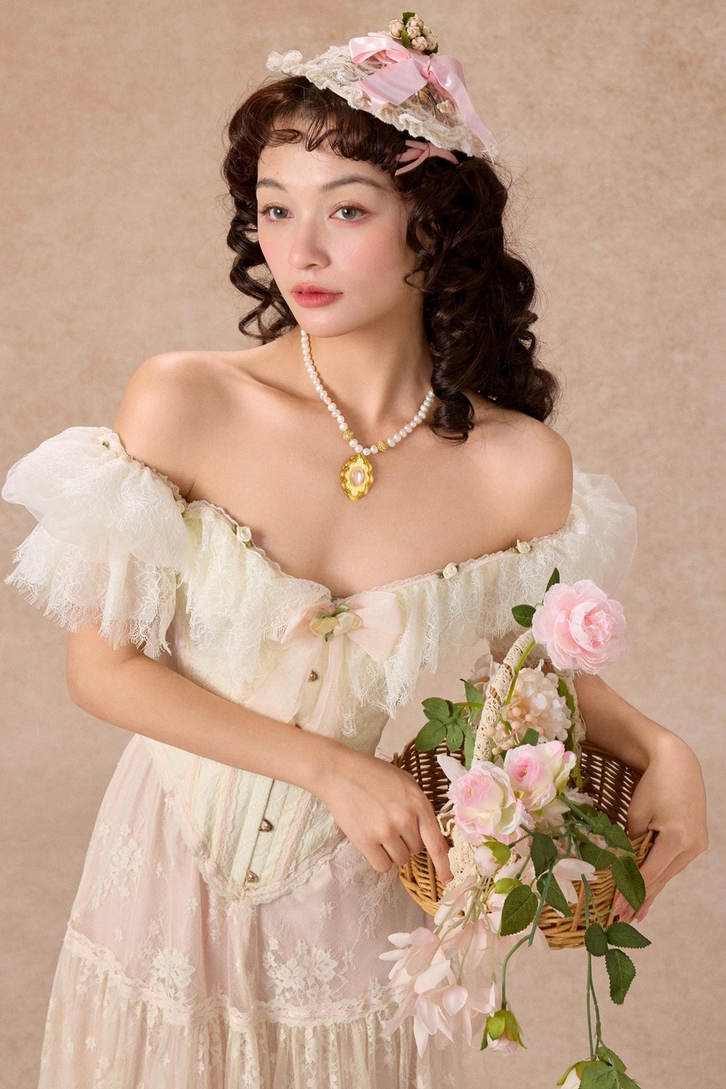 Morning Dew Lace Skirt Set-Up