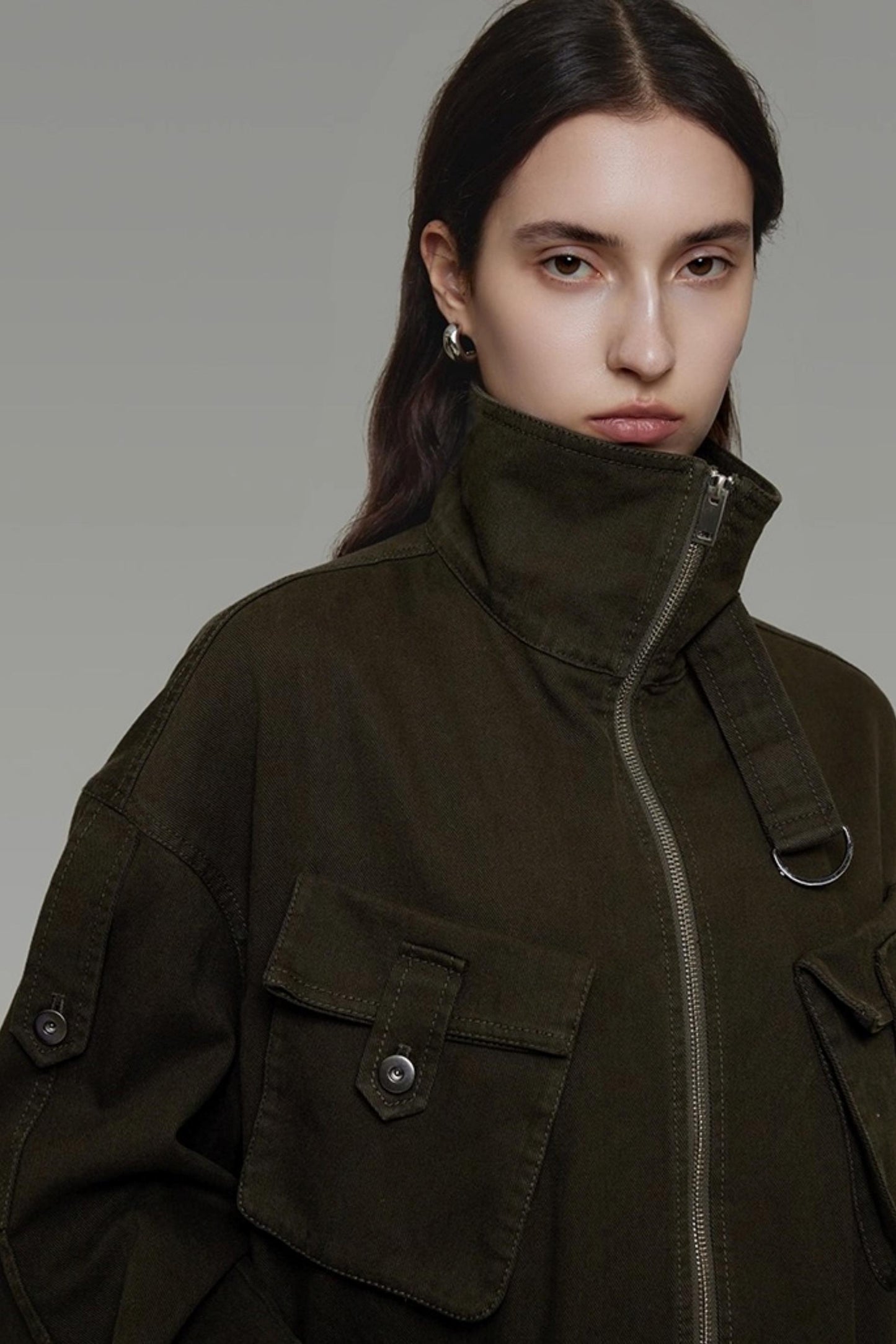 Vintage Cargo Silhouette Coat Set- Up