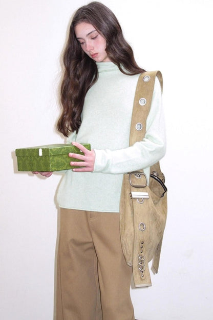 Superfine Wool Mint Sweater