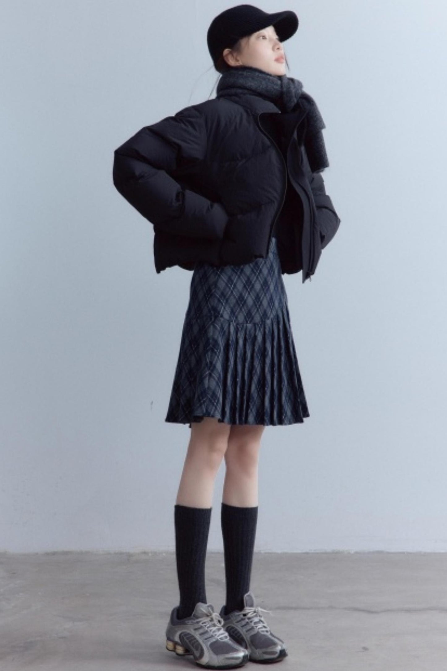 Versatile Scottish Plaid Pleated Skirt