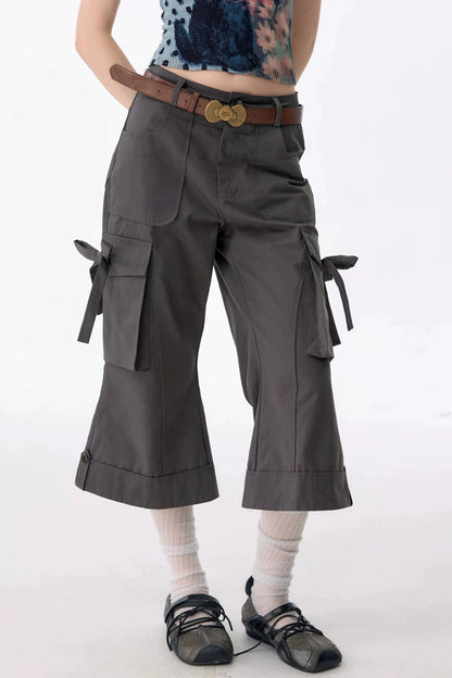 High-Waisted Workwear Casual Pants
