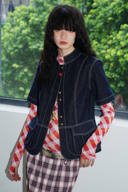 Vintage Denim Slim Jacket