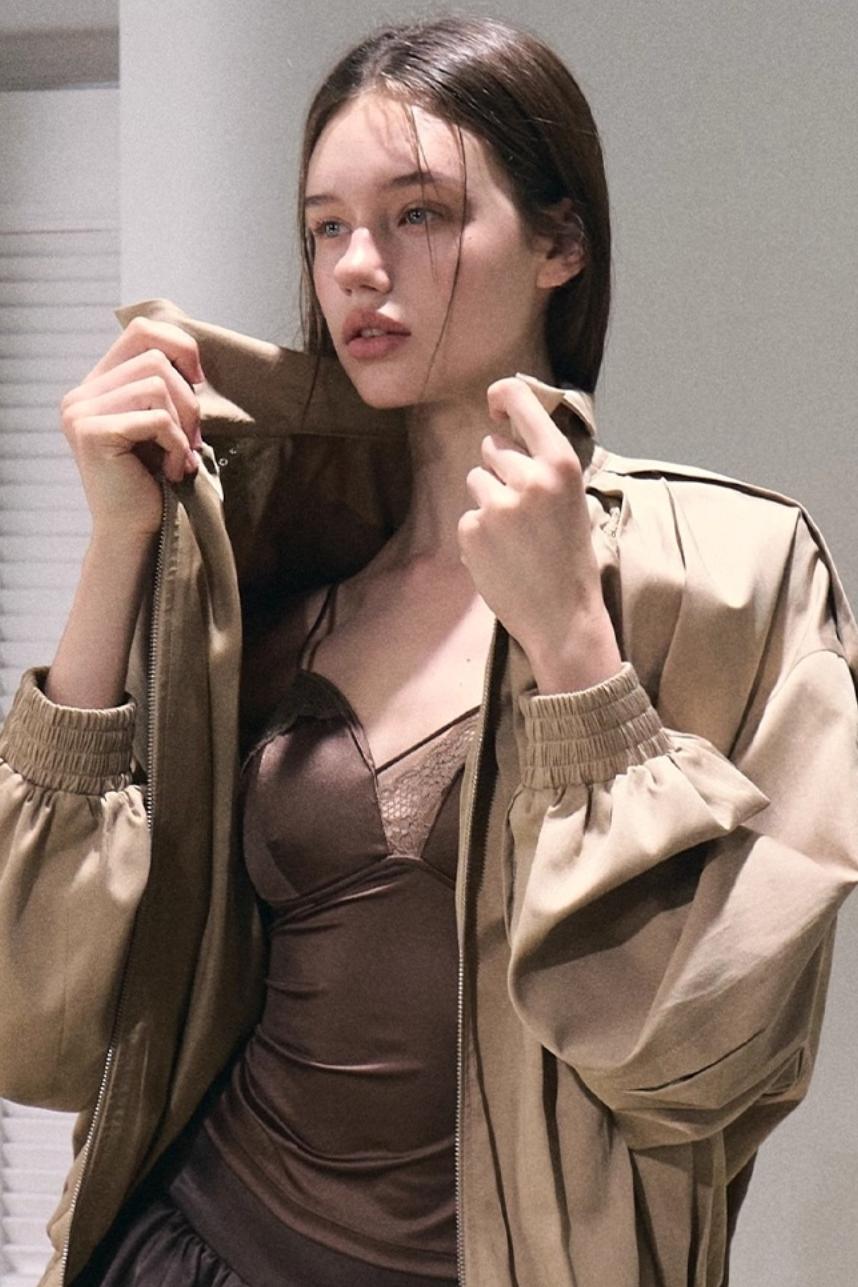 Gloss Lace Lyocell Jacket