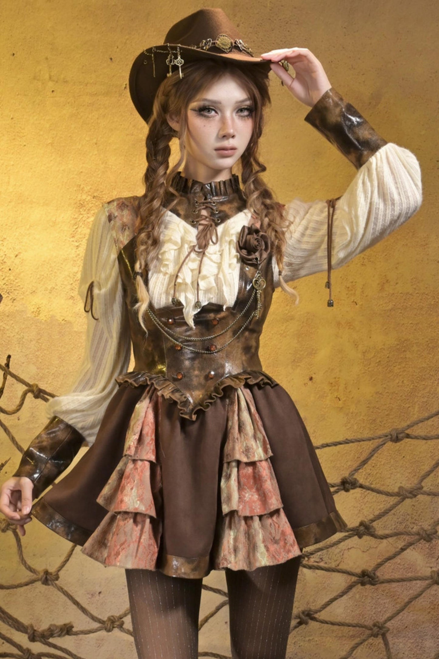 Steampunk Vintage Cowboy Hat