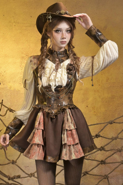 Steampunk Vintage Cowboy Hat