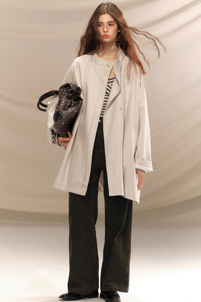 Amber Ginkgo Trench Coat