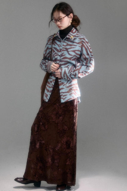 Castle Vine Velvet Skirt