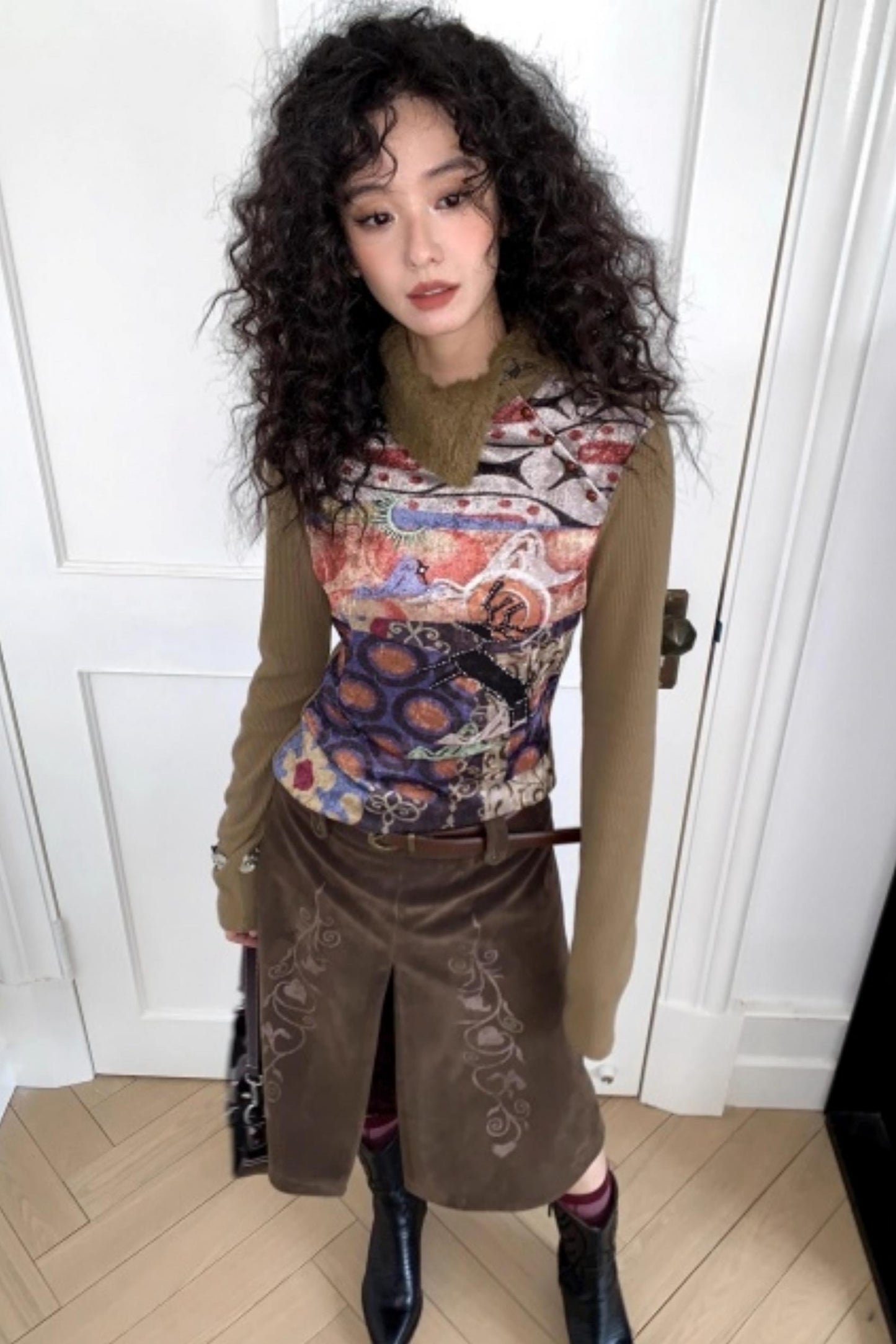 Elk Quest Cashmere Knit Top